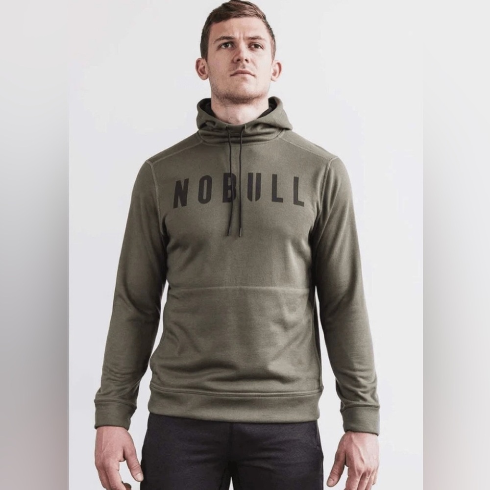 NOBULL Men's Olive Green Hoodie size XL - Picture 5 of 5
